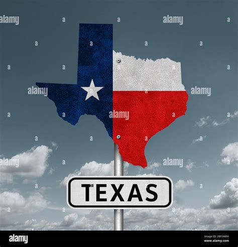 Texas State Map - Interstate roadsign Stock Photo - Alamy