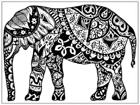 26+ Printable Elephant Coloring Pages For Adults | Gincoo Merahmf