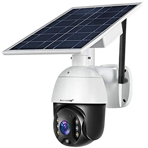 Outdoor Security Camera,Solar Powered Battery WiFi Camera Wirefree ...