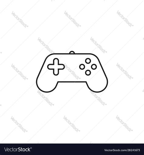 Video game controller icon joystick symbol Vector Image