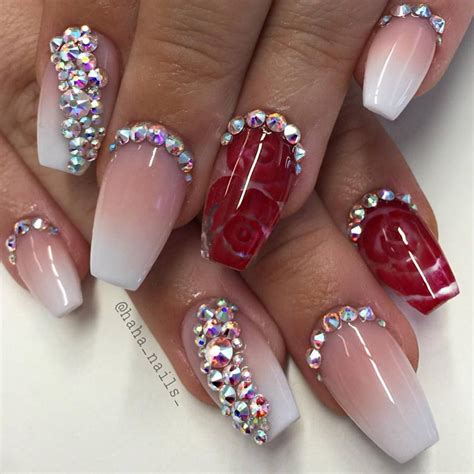 Red Ombre Nails Coffin Shape : About 9% of these are artificial fingernails, 8% are nail brush ...