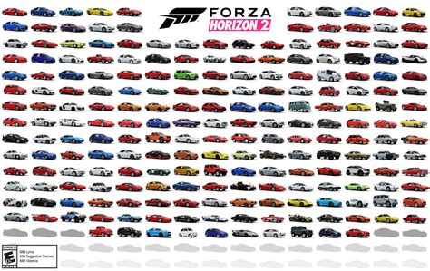 Forza Horizon 2's Final Car Lineup Boasts 210 Modern and Classic Cars, Here's the List - MP1st