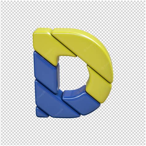 Premium PSD | Plastic letter 3d rendering