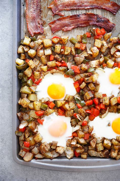 Sheet Pan Breakfast Bake (Eggs, Bacon, Potatoes) - Lexi's Clean Kitchen