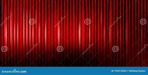 Red Vector Theater Curtains Background Stock Vector - Illustration of imagemade, barathanatya ...