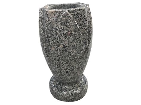 Simple White Granite Cemetery Vases For Headstone - Huian Boda Stone-China Granite Headstone and ...