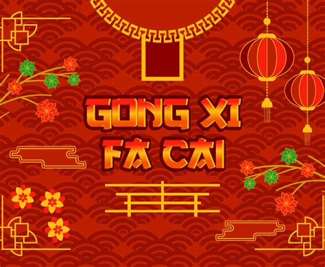 Chinese New Year Gong Xi Fa Cai Background | FreeVectors