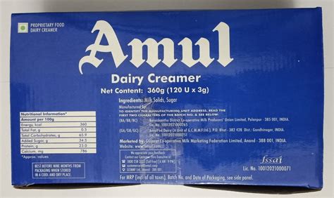 Powder Amul Dairy Milk Creamer 3 Gram Sachets, For Restaurant at Rs 150 ...