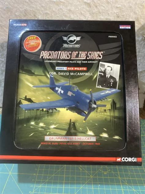 CORGI PREDATORS OF Skies Ace Pilots David McCampbell Grumman F6F 5 Hellcat 1:72 EUR 23,31 ...