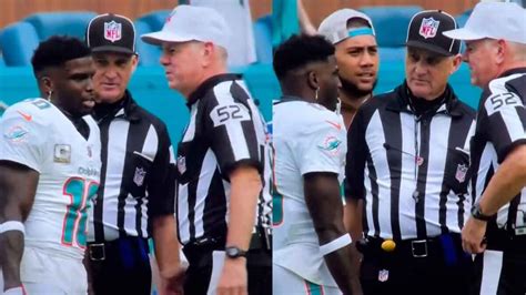 WATCH: Dolphins WR Tyreek Hill has a 'savage' reaction to the referee ...