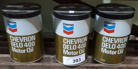 3 CHEVRON DELO 400 MOTOR OIL QUARTS