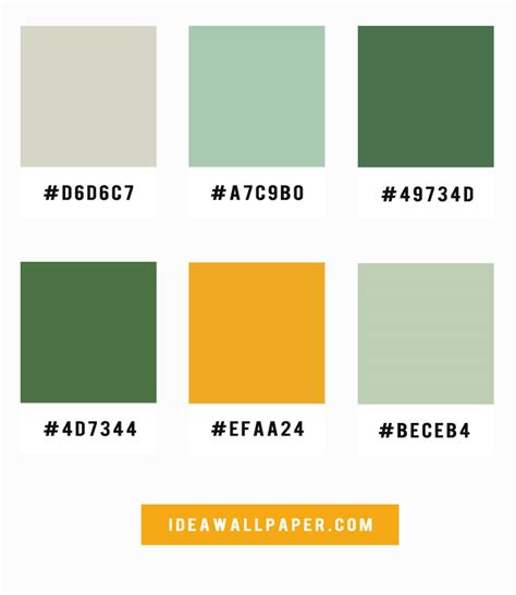 Mint + Green + Mustard Color Palette - Idea Wallpapers , iPhone ...