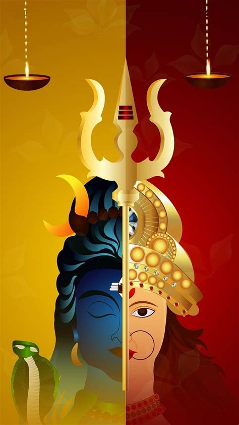 Shiv Parvati Ji Ke, Shiva Parvati, art, lord, god, HD phone wallpaper ...