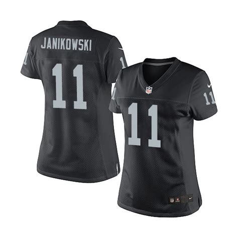 Women's Nike Oakland Raiders 11 Sebastian Janikowski Elite Black Team ...