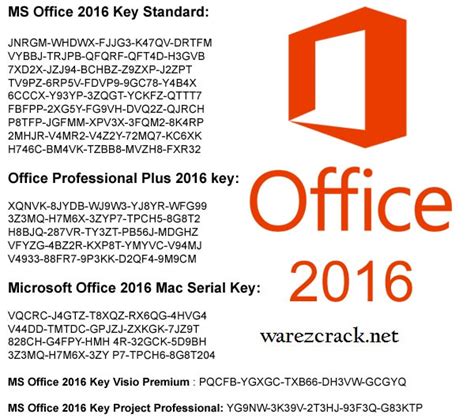 Microsoft Office 2016 Product Key Free Download (x86x64) - All Pc ...