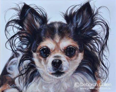 Ruby - Chihuahua Dog Portrait Painting - paintmypet by Deborah Cullen