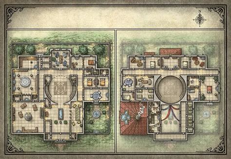 DnD Mansion Map Ideas For a Great Adventure - Explore DnD