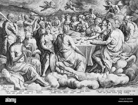 Wedding of peleus and thetis Black and White Stock Photos & Images - Alamy