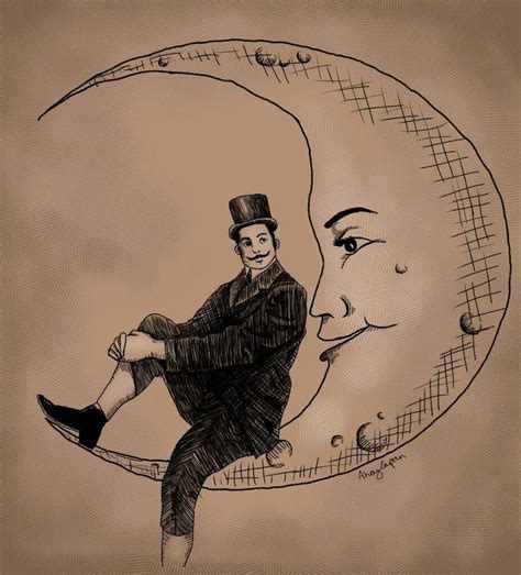 Man In The Moon Drawing at GetDrawings | Free download