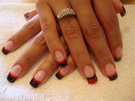 Pinterest | Red nail designs, Nail designs, French acrylic nail designs