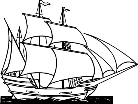 easy sail ship drawing - Clip Art Library