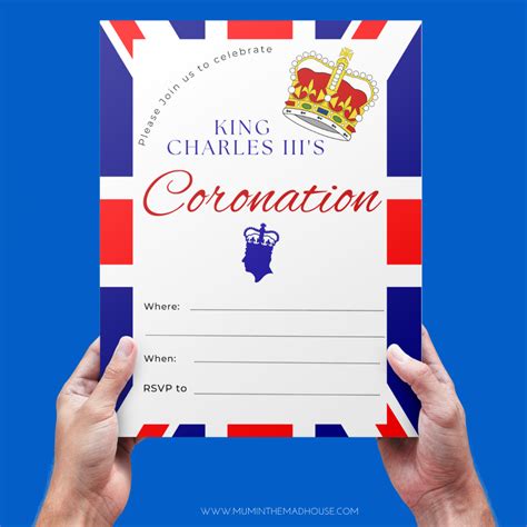 Coronation Invitation Download | Mum In The Madhouse