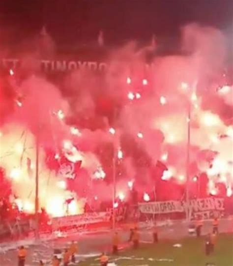 PAOK vs Olympiakos Turned Into A Literal Vision Of Hell