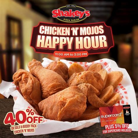 Shakey’s 40% OFF Chicken ‘N’ Mojos | Manila On Sale