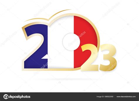 Year 2023 France Flag Pattern Stock Vector Image by ©boldg #586922090