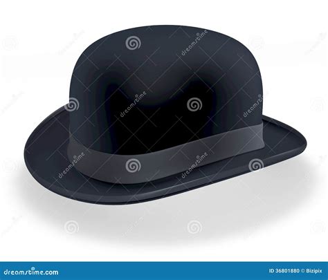 Black Bowler Hat Royalty-Free Stock Image | CartoonDealer.com #36801880