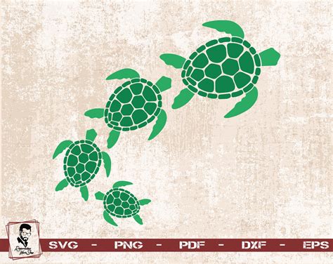 Simple Sea Turtle Svg