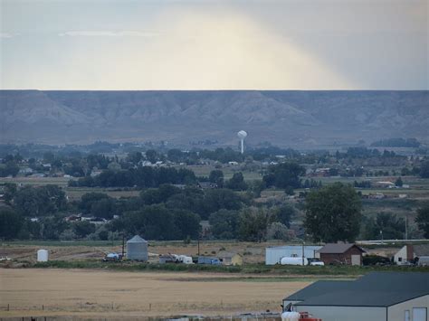 This is our hometown, #Powell #Wyoming. Taken from the top of a ...