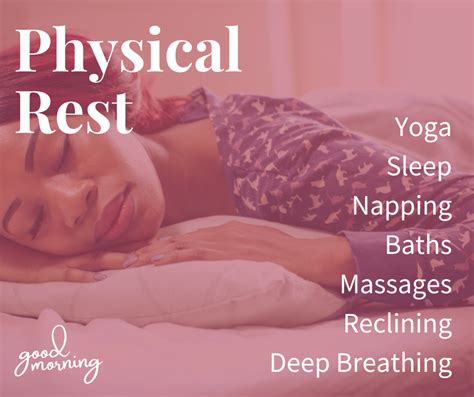 7 Types of Rest: Physical Rest — The Self Care Suite