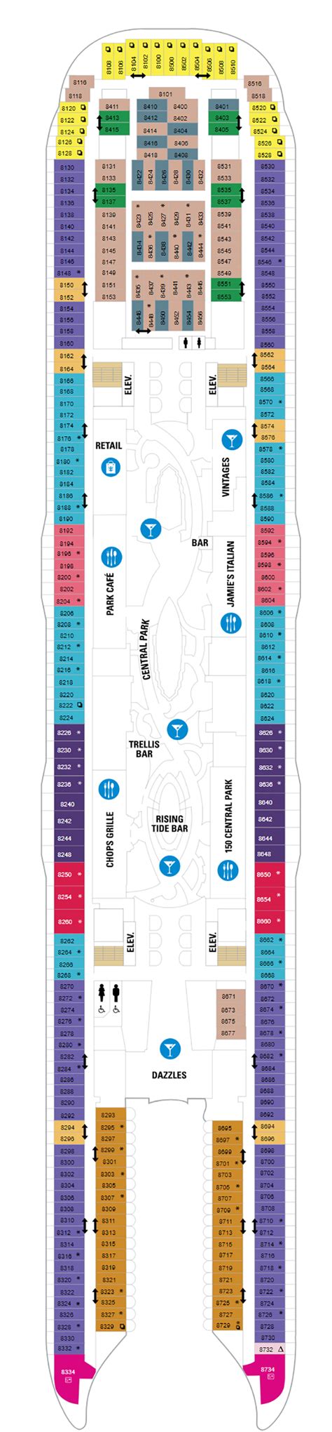 Symphony of the Seas' Deck Plans - Planet Cruise