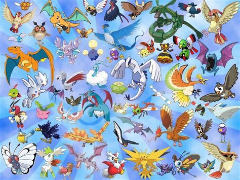 All Flying Type Pokemon