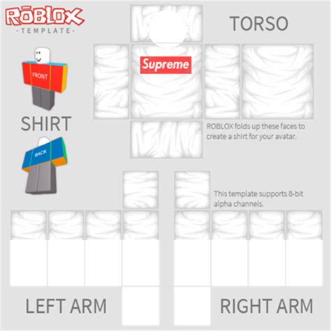 Roblox T Shirt Template Supreme