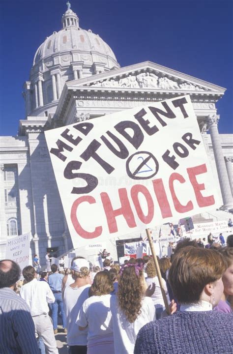 Protestors With Signs At Pro-choice Rally Editorial Photo - Image: 26271016