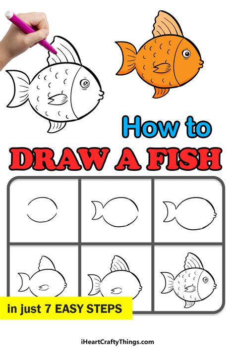 Fish Drawing - How To Draw A Fish Step By Step!