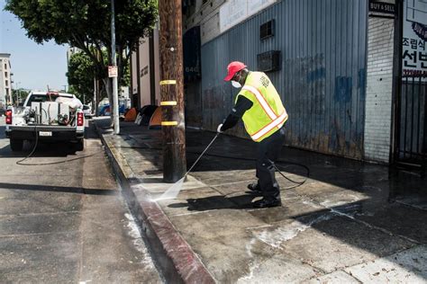 The Pressure is ON! Sidewalk Washing Requests Skyrocket | Downtown LA Industrial District BID