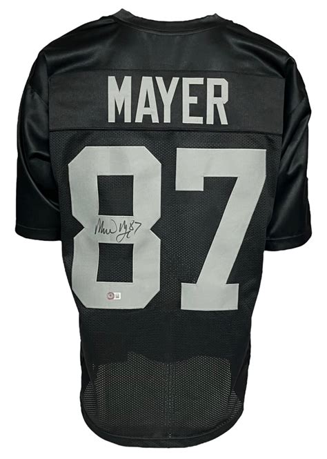 Las Vegas Raiders Michael Mayer Autographed Pro Style Black Jersey BAS ...