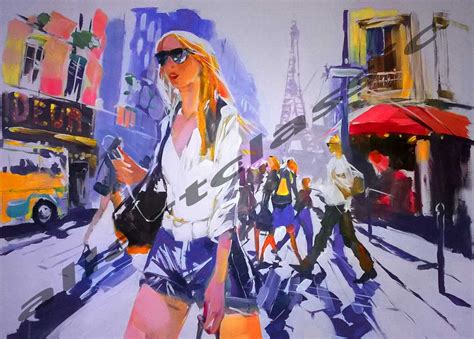 Shopping Girl, 2017 Painting for Sale