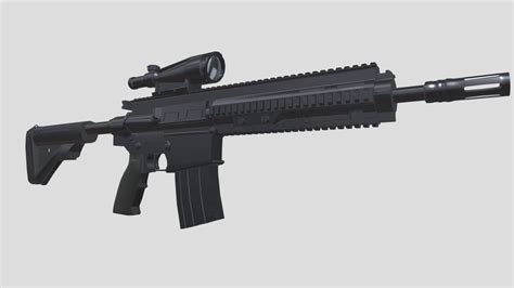 HK417 Rifle Assault - Buy Royalty Free 3D model by 3dlowpoly [f65d89f ...