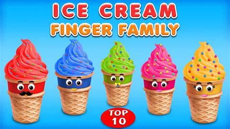 Ice Cream Finger Family Song | Top 10 Finger Family Songs - YouTube