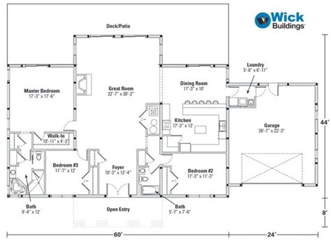 The Lincoln Shouse Plan By Wick Buildings - Barndominium.org | Shop house plans, Wick buildings ...