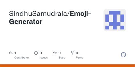 GitHub - SindhuSamudrala/Emoji-Generator