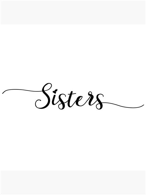 "Sisters - Girly - Typography" Art Board Print for Sale by Sago-Design | Redbubble