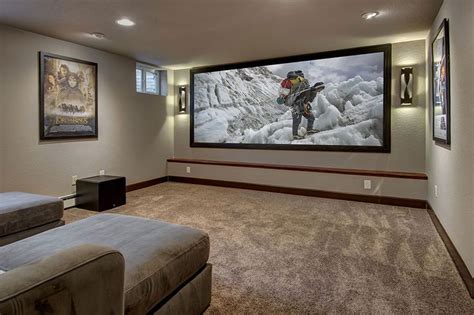 Hudson St. Basement | Home theater seating, Home theater rooms, Home ...