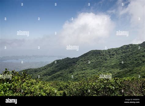 The summit of Mombacho Volcano in Mombacho Volcano Nature Reserve ...