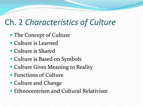 PPT - Ch. 2 Characteristics of Culture PowerPoint Presentation, free download - ID:1149097