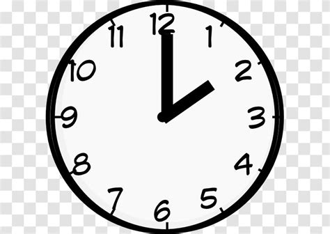 Clip Art Clock Time Image Past - Black And White Transparent PNG